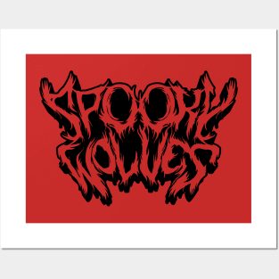 Spooky Wolves Logo (metal) Posters and Art